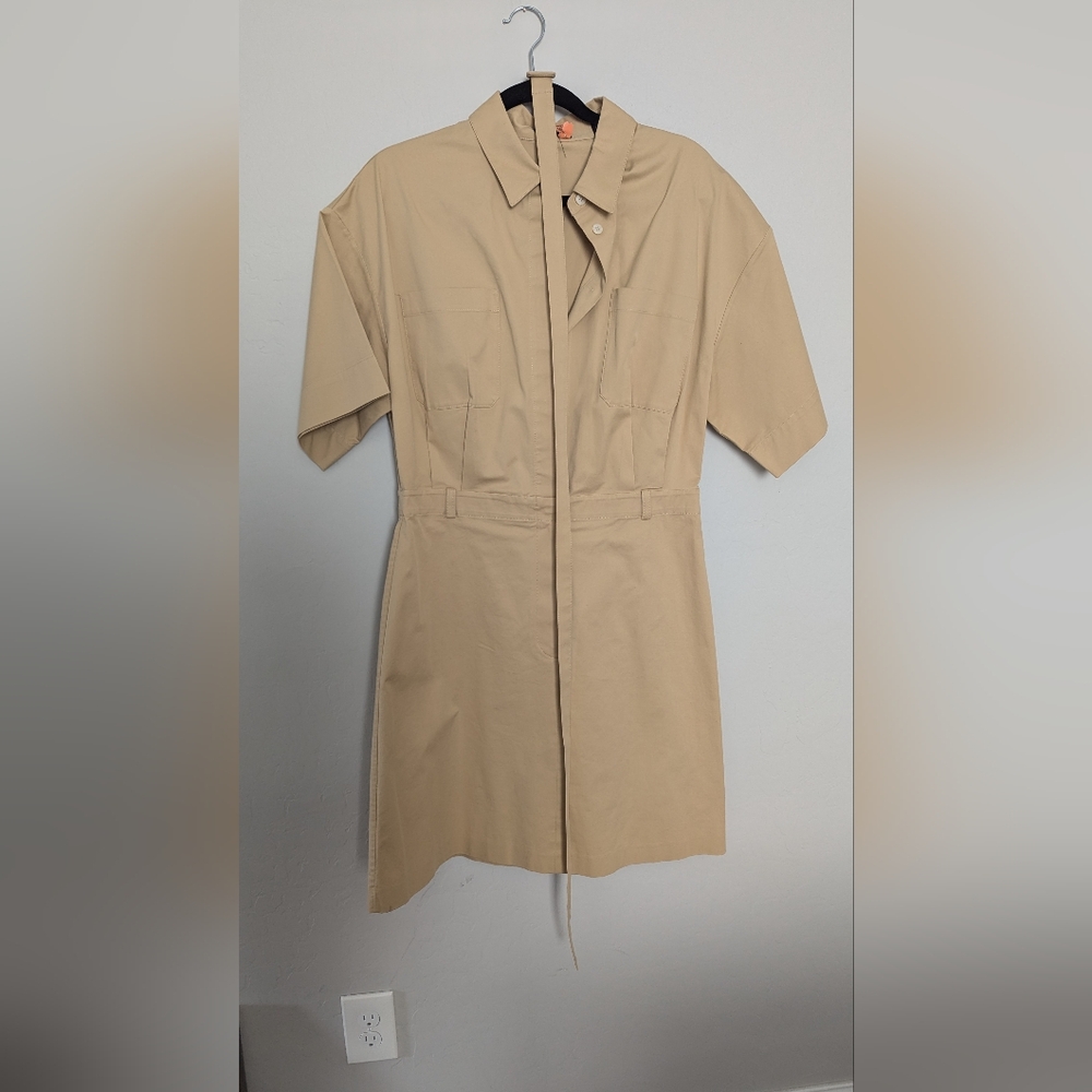 COPY - Theory Tan Short Sleeve Dress size12